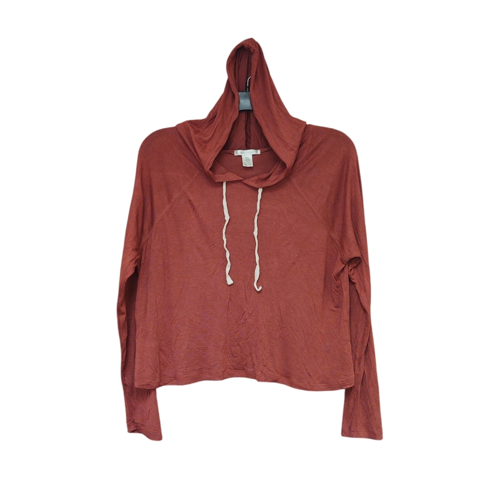 EUC Bozzolo Rust Cropped Long Sleeve Hoodie Size S